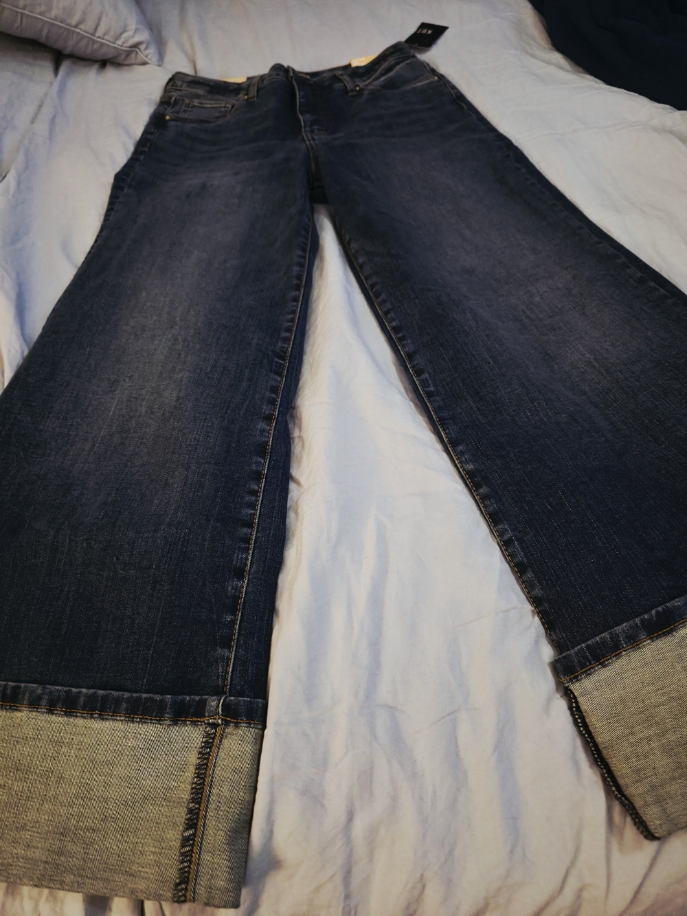 Kut From The Kloth Womens High Rise Wide Leg Cuffed Jeans. Size 2 NWT. - Picture 5 of 14